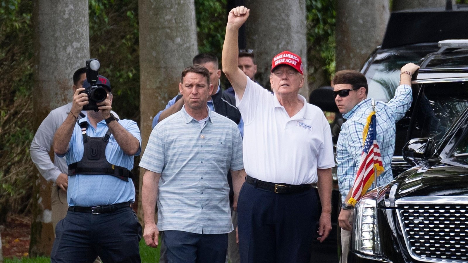 The Trump Strike Qatari Resort Extor in a sign is not held by foreign business