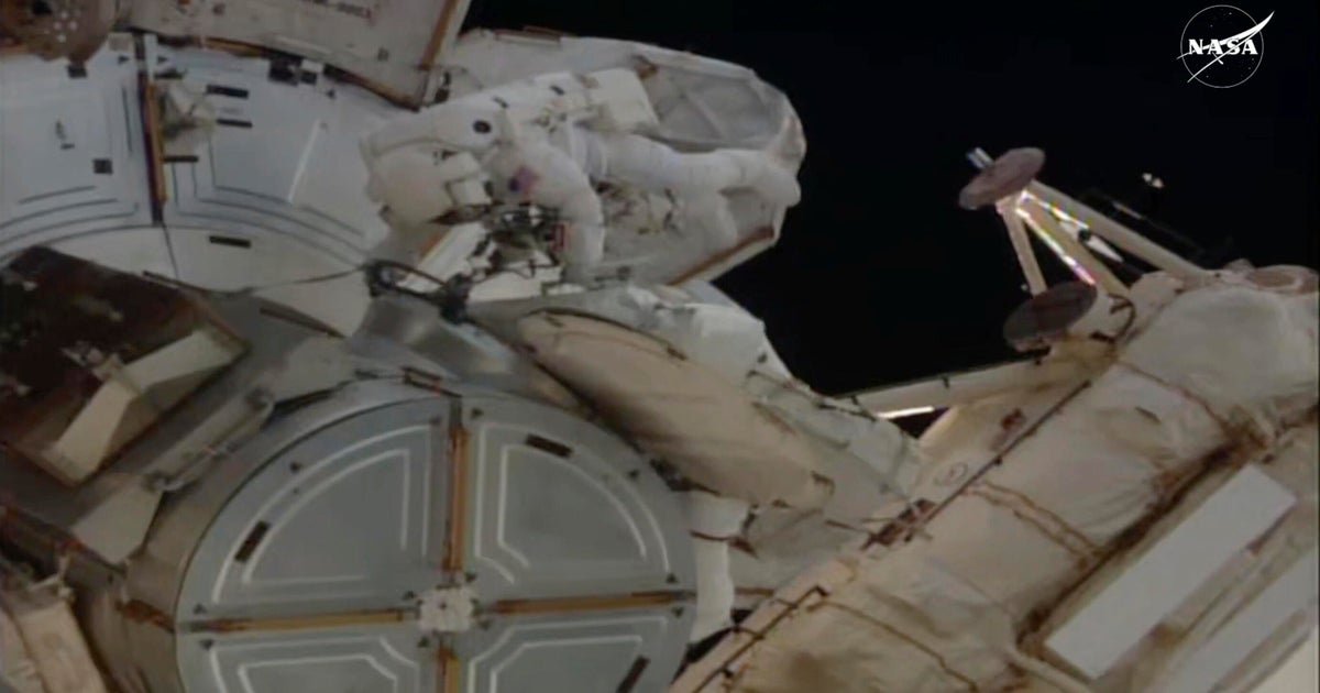 A astronaut Anne McClain jovering all the space space - 6 years after lacking the trouble of clothing