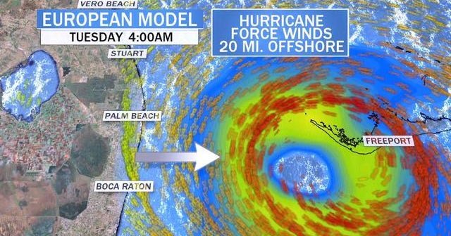 Hurricane dorian now category 5 storm