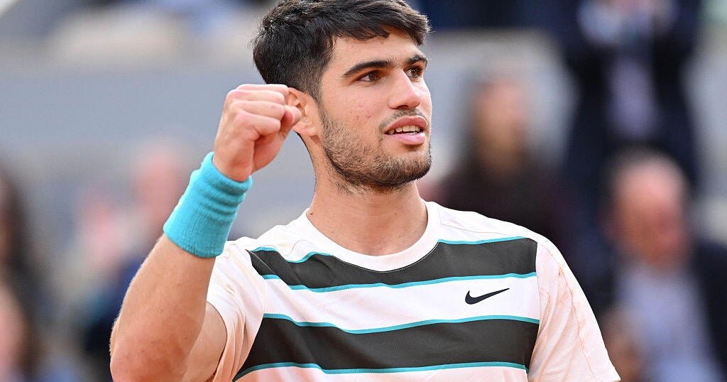 Carlos alarmed wins, its titches of amateur, the ticher of the man beat no. 1 Jannik Furton