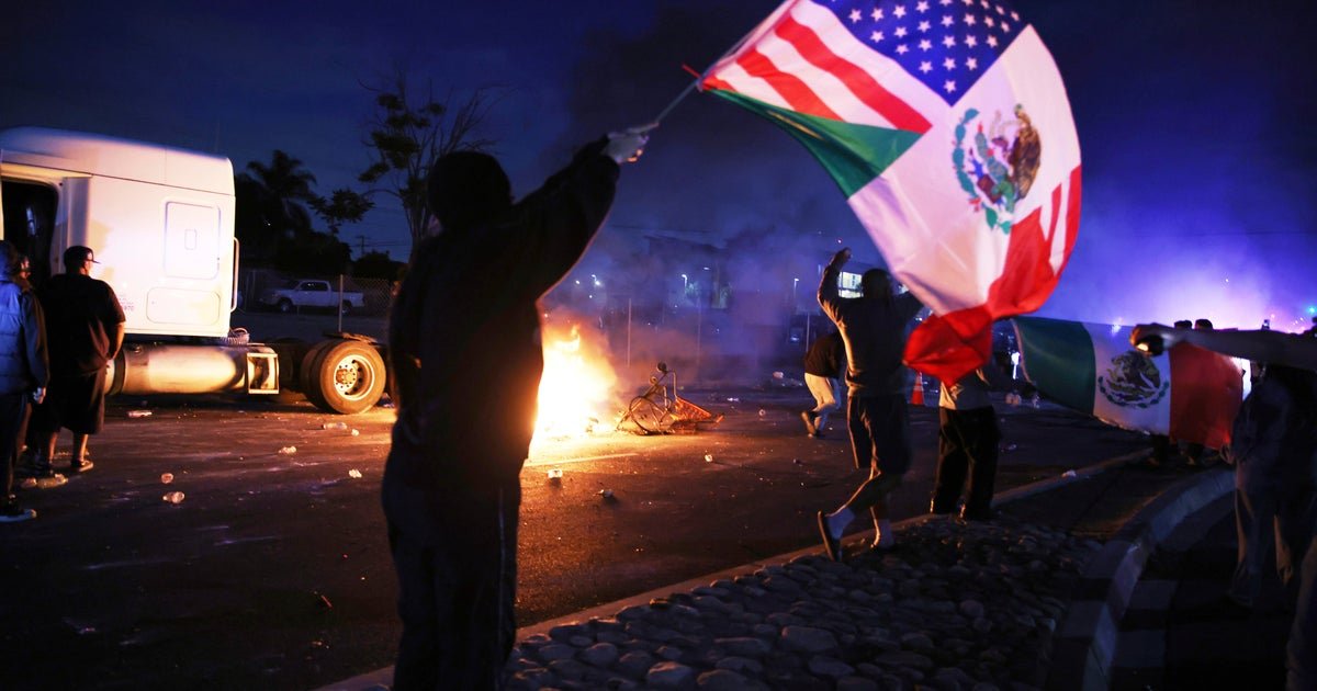 The visual timeline shows how the icy protesters of Los Angeles manifest