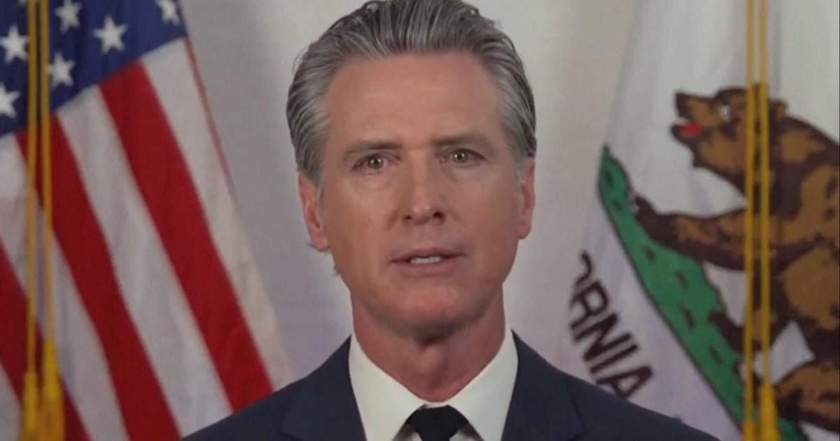 The california gov. Gavin Newsom responds to President Trump Depling in La | Special Report