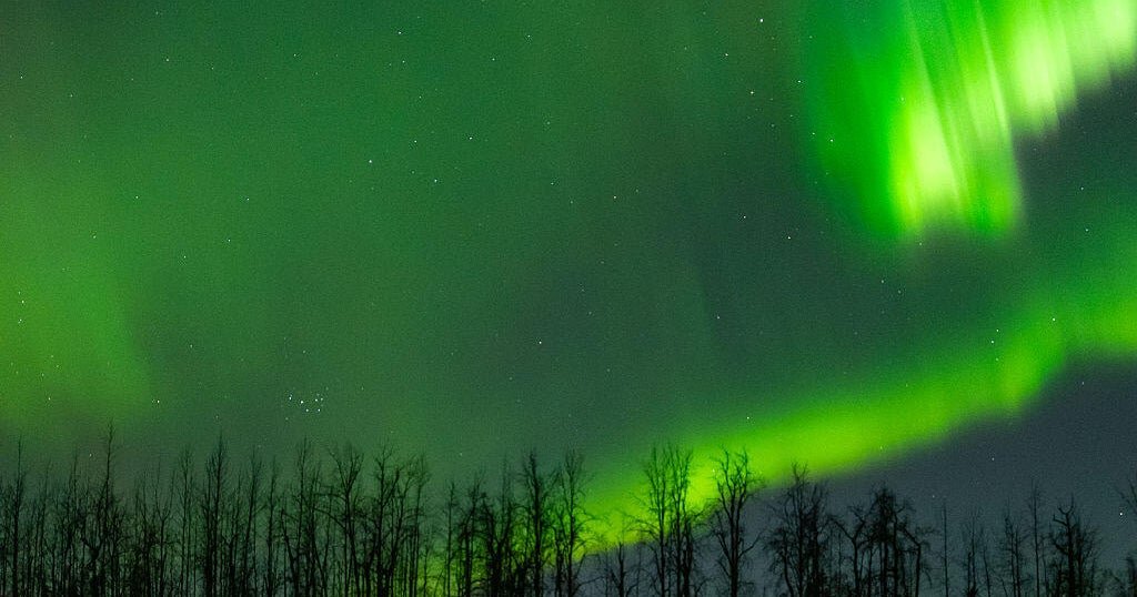 Northern lights could be visible in some United States at night this evening. This is where to see auras.
