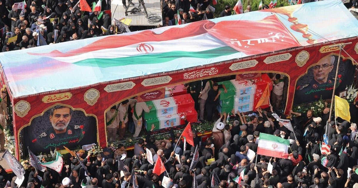 The Iran remains the FUNERAL of the state for prominent military rulers killed during the 12-day war with Israel
