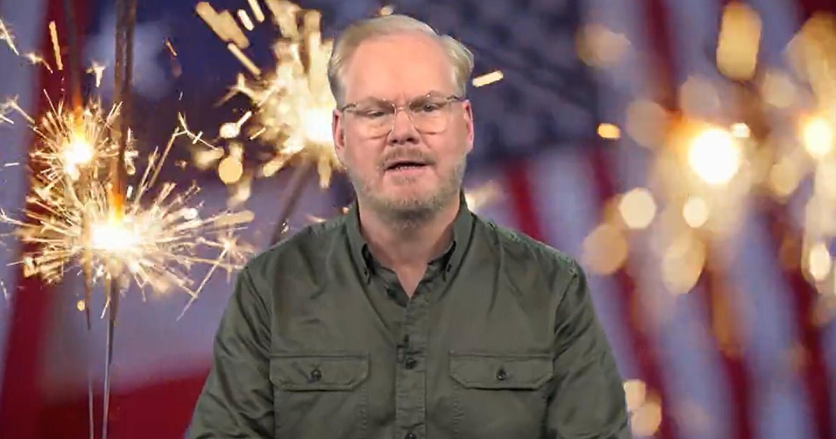 Jim Gaffigan on a party carrying out artifici