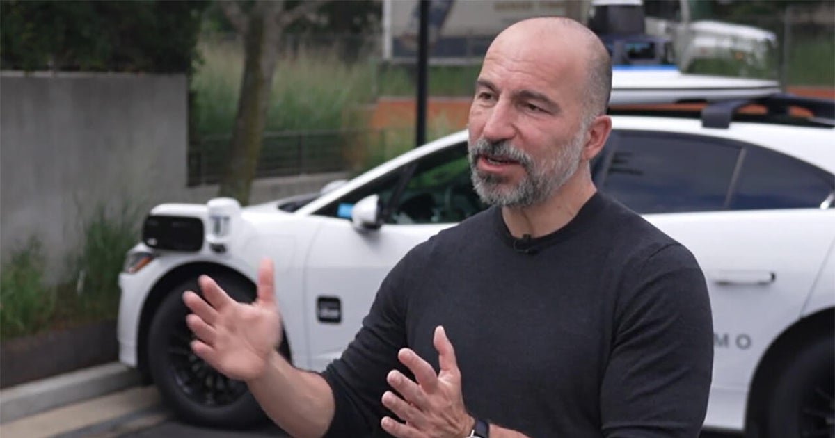 Uber CEO Dara KhosRowshahihi in being behind the wheel