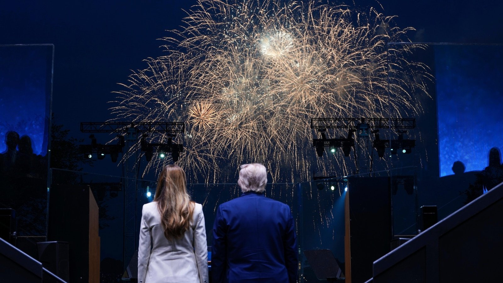 National pride is defined in America. And the divide of the party lines, polling performance
