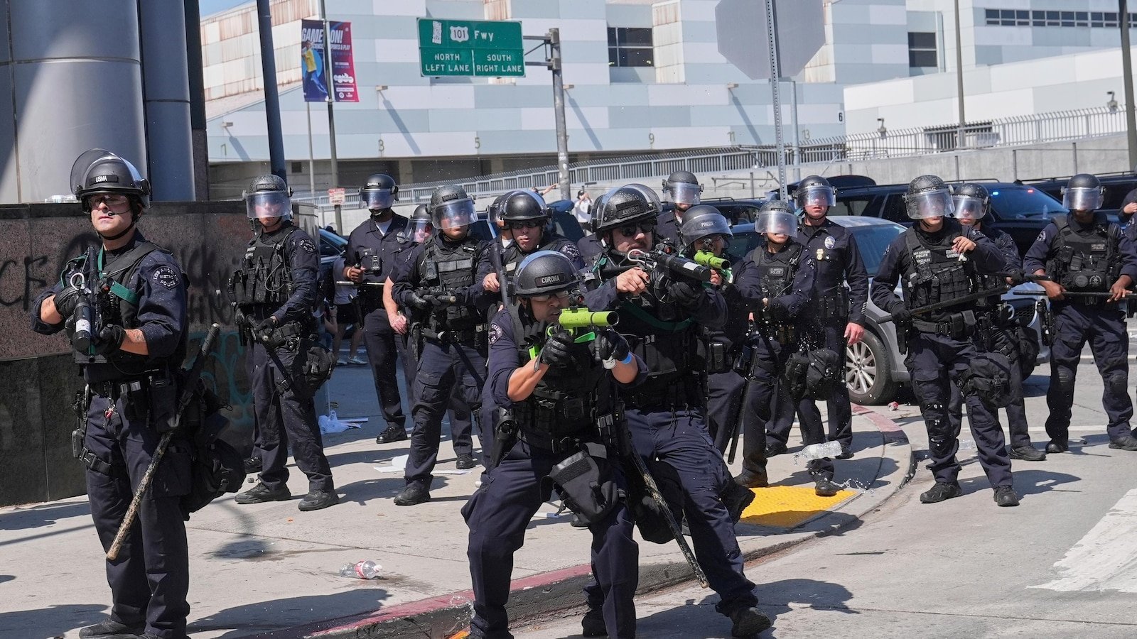 Los Angeles image is scuffed by the glaciers and protests