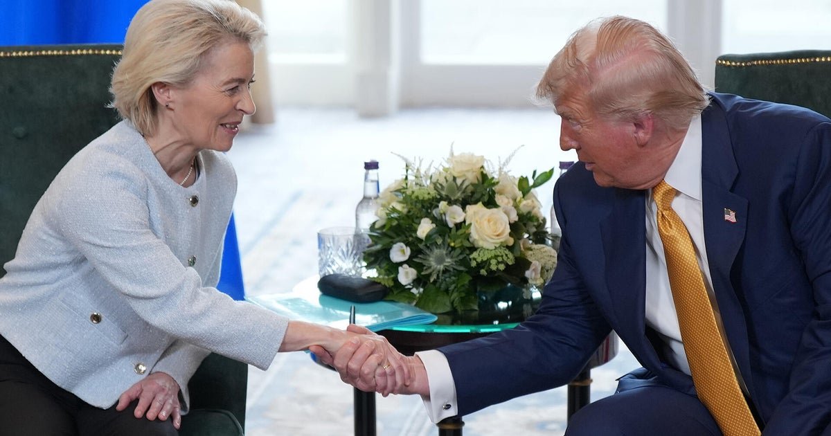 Trump announces a business deal with the European Union