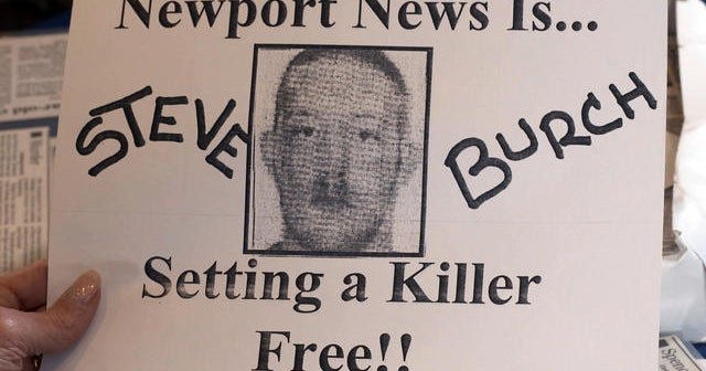 George Burch charged, but purchased of 1997 the murder in Virginia