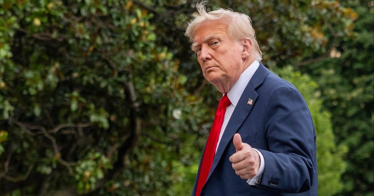 Trump approval assessment after 6 months in office, display of the news of CB news