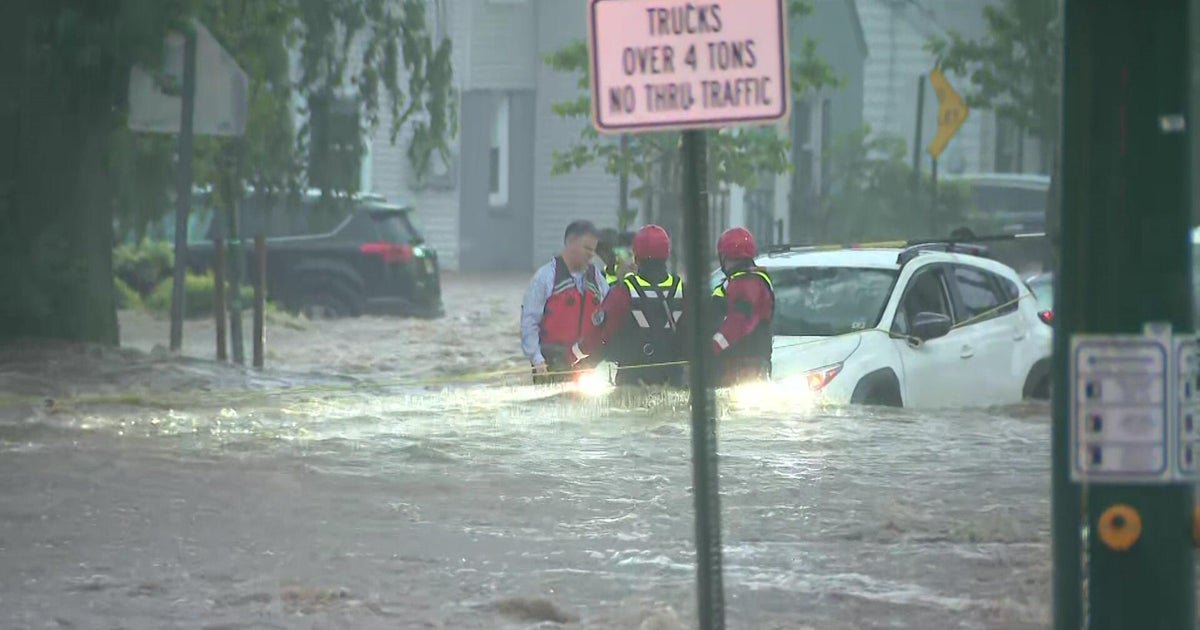 Flash floods causing damage from New York area storms
